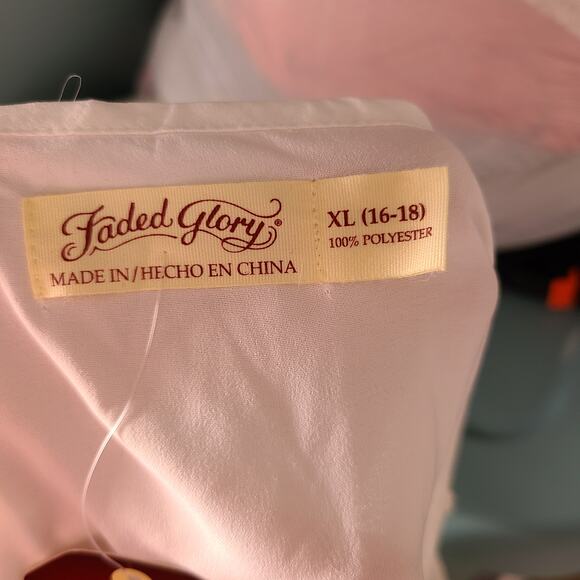 NWT Faded Glory white tank top size xl - Picture 5 of 7